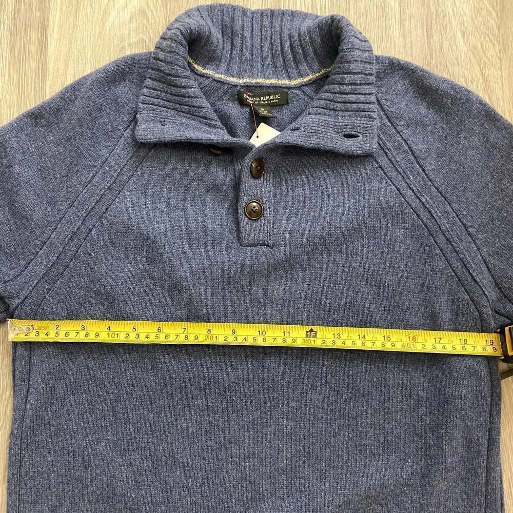 Banana Republic Men's Italian Yarn Sweater Size Medium